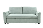 ZUN 78 Inch 3 in 1 Convertible Sleeper Sofa Bed, Modern Fabric Loveseat Futon Sofa Couch w/Pullout Bed, W1417P163494