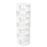 ON-TREND 23.6'' Rotating Shoe Rack Tower, 7-Tier Spinning Shoe Shelf with 5 Grids Per Layer, N721P180790K
