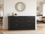 Modern 6-Drawer Dresser, Chest of Drawers for Bedroom, Living Room, Hallway, and Entryway - Large W409P307525