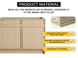 30" Freestanding Bathroom Vanity with White Resin Sink & 2 Soft-Close Cabinet Doors W999P239160