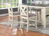Modern Contemporary Dining Room Furnitures Set of 2 Counter Heights Light Wooden High B01164102