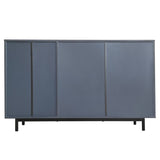 ZUN U_STYLE Wave Pattern Storage Cabinet with 2 Doors and 2 Drawers, Adjustable, Suitable for WF317509AAV