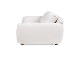 Sharon 84" Puffy Arm Sofa, Alpaca Off-White Chenille B2719P238353