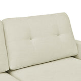 67.7" Wide Mid-Century Modern Upholstered Tufted Loveseat Sofa With Wooden Legs B343P320253