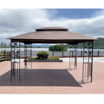 ZUN 13x10 Outdoor Patio Gazebo Canopy Tent With Ventilated Double Roof And Mosquito net W41942173