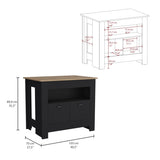 Arlet Kitchen Island Two Door Cabinet and Shelf B200P173165