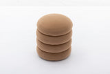 006-Soft Velvet Round Ottoman Footrest Stool,Coffee W527121862