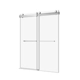 56 to 60 in. W x 76 in. H Double Sliding Frameless Soft-Close Shower Door with Premium 3/8 Inch W1573126514