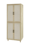 ZUN 4 Door Cabinet, with 4 Adjustable Inner Shelves, Storage Cabinet W688137519