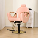 ZUN 360&deg; Swivel Reclining Salon Barber Chair with Heavy Duty Hydraulic Pump for Hair Stylists Home W676P187969