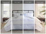 6 Piece Cotton Jacquard Oversized Comforter Set-Full B035P280376