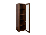 Display Cabinet transparent acrylic plate Doors, Curio Storage Cabinet 5 Shelves, Bookcase W331P380593