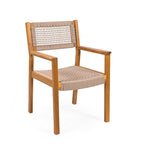 ZUN BRAIDED DINING CHAIR Light Brown N779P202840T