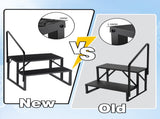 2 Step Ladder with Handrail, Swimming Pool Ladder Above Ground, 660 lb Load Capacity RV Steps with 42354588