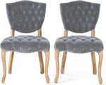 ZUN KD TUFTED CHAIR 61624.00GRYRUB