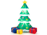 6FT Inflatable Christmas Tree Multicolored Gift Boxes Star Top, Built-in LED Lights, Waterproof 22450035