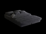 75'' 2-in-1 Foldable Sofa,Convertible Sleeper Foam Sofa Bed with Multi Functional Blanket, Corduroy W834P317046