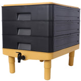 3-Tray Worm Farm Kit,65L Worm Composter for Vermicomposting Starter, Indoor & Outdoor Worm W465P225011