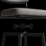 360 &deg Rotating Bar Chair Bar Stool bar stools set of 2 piece set with leather cushions and iron W1727P251186