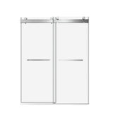 56 to 60 in. W x 76 in. H Double Sliding Frameless Soft-Close Shower Door with Premium 3/8 Inch W1573126514