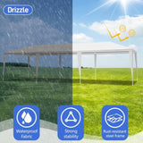 3*9m Non-Cloth PE Cloth Plastic Sprayed Iron Pipe Outdoor Party Tent White 71299651