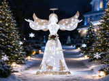5 FT Lighted Christmas Angel Decor 105 Warm/Cold White Lights, Waterproof Fabric Xmas Angel 24738336