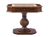 Cherry Game Table with Pedestal Base B062P189143