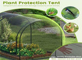 Green 98"x48"x48" Garden Crop Cage with High-Density Nylon Mesh, 2 Zippered Doors Plant Protection 06567055