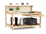 24" Ergonomic Height Gardening Table, 176 LBS Tabletop Capacity Plant Display Stand 88934447