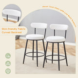 Fashionable and Comfortable - Two Sets of Ergonomic High Legged Bar Chairs,With White Fabric W1151P279690