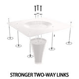 Marble Texture Round Table, Dining Table, Modern Dining Table,Kitchen Table, MDF Top and Steel Base W2641P300028