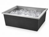 Drop-In Ice Chest, Stainless Steel Ice Storage Box with Lid and Drain Hose, Ice Bin for Chilled 18556218