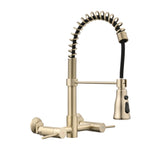 3 Functions Wall Mounted Bridge Kitchen Faucet W122564077