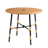 5 Pieces Patio Dining Table Chair, Outdoor Table and Chairs with Umbrella Hole, Patio Furniture 61045178