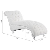 Tufted Armless Chaise Lounge W68056671