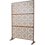 Outdoor & Indoor Privacy Metal Privacy 76" H48" W, Freestanding Decorative Privacy W465P193213