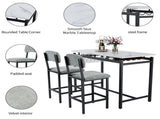 Kitchen Table Set, Dining Table and Chairs for 2, 3 Piece Dining Room Table Set with 2 Upholstered 05790443