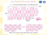 26PCS ABC Alphabet EVA Foam Play Mat, 31.7531.751.02cm BPA-Free Non-Slip Floor Tiles for 10 35754464
