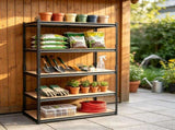 48" L x 24" W x 72" H Heavy Duty Garage Shelves, 5-Tier Adjustable Utility Rack with 2000 lbs 50502350