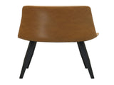 Modern PVC Upholstered Dining Chairs,Armless Side Chairs for Kitchen Dining Room, Set of 4, Grey & B347P613007