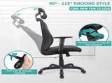 Ergonomic Office Chair with Adjustable Headrest and Armrest, Mesh Swivel Desk Chair with Storage 99856926