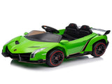 Lamborghini Poison Small Dual Drive 12V 4.5AH with 2.4G Remote Control Sports Car Electric Car Green 86940909