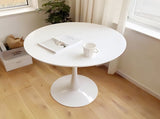 31.5" White Round Dining Table, Tulip Table Kitchen Dining Table 2-4 People with MDF Table Top & 20762417