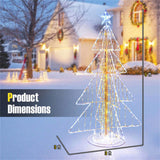 5ft Lighted Christmas Tree - 454 Dazzling LEDs, Star Topper, Wind/Snow/Sunproof, Indoor/Outdoor 46785770