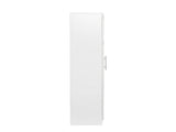Stackable Wall Mounted Storage Cabinet, 15.75" D x 15.75" W x 70.87" H, White W33167273