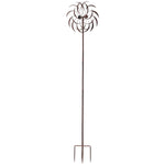 ZUN 79" High Wind Spinners Outdoor, Wind Sculpture with Metal Stake, 360 Degrees Windmill for Yard, W2181P195994