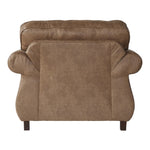 ZUN Leinster Fabric Armchair with Antique Bronze Nailheads in Jetson Ginger T2574P196587