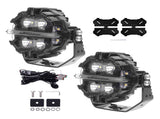 3.5" LED Off Road Lights Round LED Pod Lights with Amber DRL fit for Jeep, Pickup 02095002