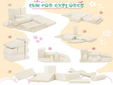 7-Piece Indoor Climbing Foam for Kids, Soft PU Toddler Climbing Toys, Indoor Climb and Crawl N710P325522K