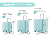 Luggage Sets 3 Piece, Expandable Carry On Luggage with TSA Lock Airline Approved, 100% PC W2098P147843
